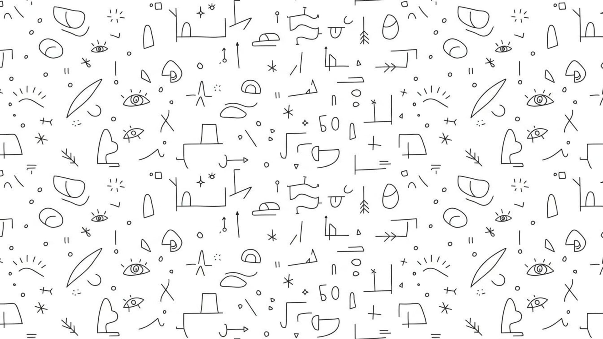 dessins en ligne minimalistes noirs et blancs abstraits fond ecran moderne subtil
