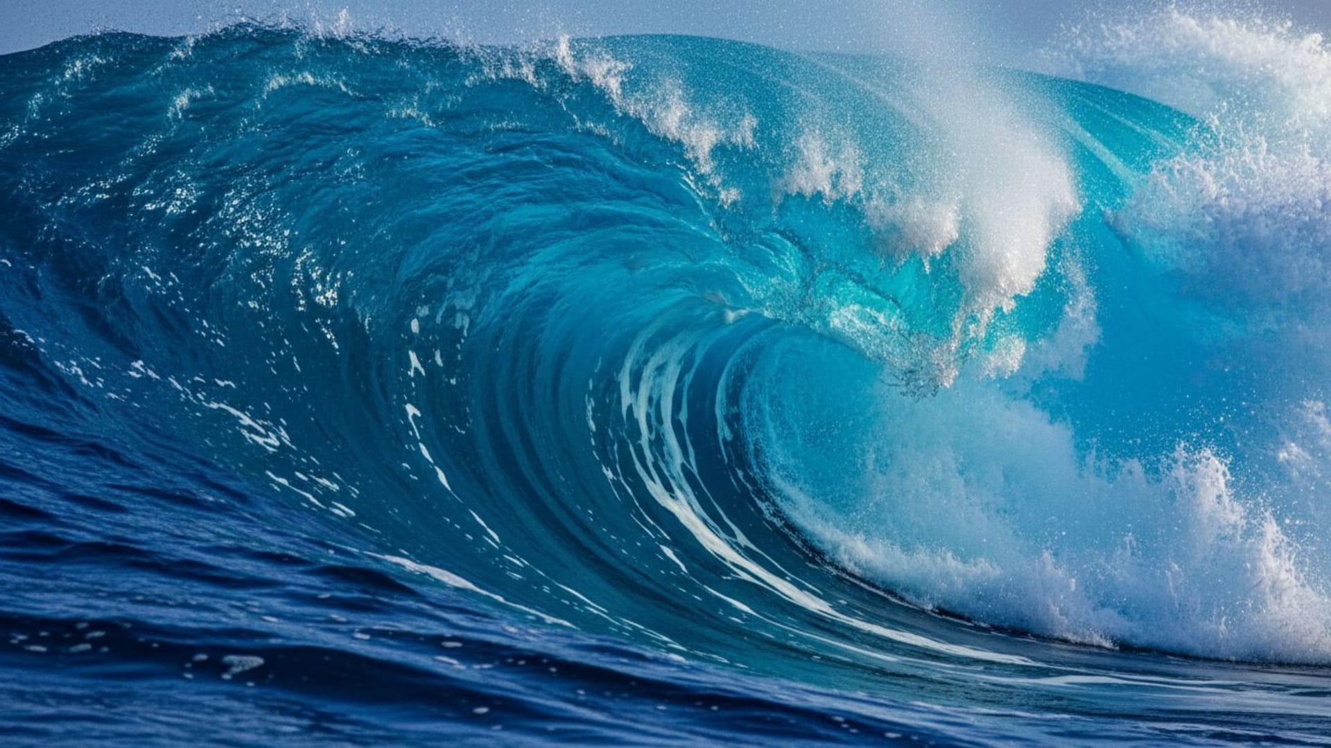 texture hypnotique de mouvement de vague océan mousse éclaboussure dégradé bleu turquoise