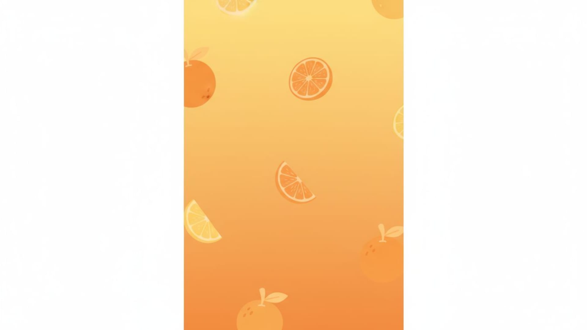 dégradé de citrus ensoleillé orange jaune fond ecran joueur joyeux minimalistes tons doux