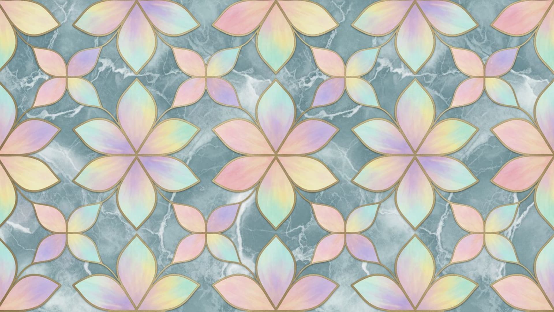 pétales de marbre cool dégradé pastel carreaux d'azulejo design moderne fond ecran texture