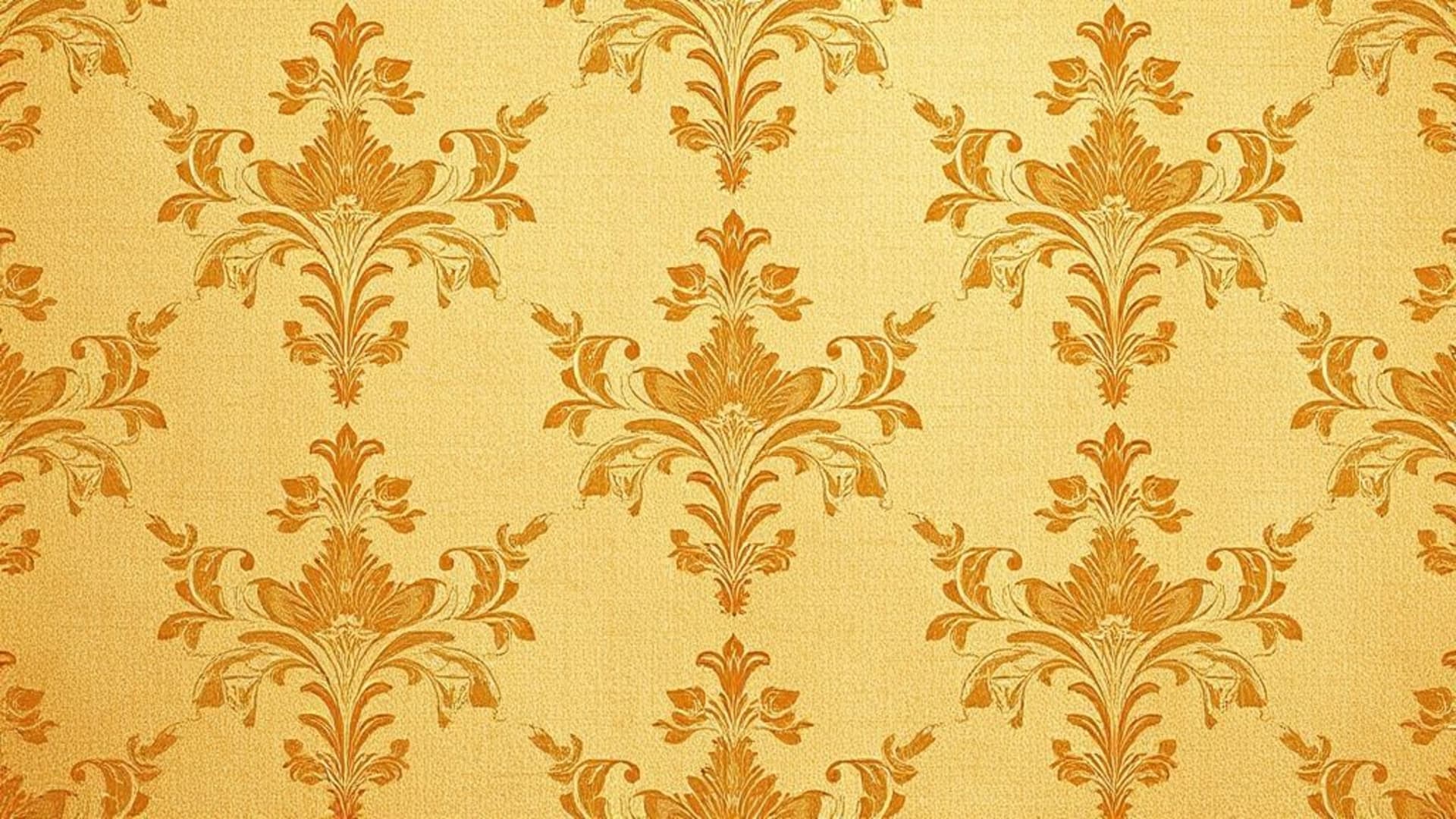 fond ecran vintage rétro motif damas floral texture chaleureuse beige antique classique