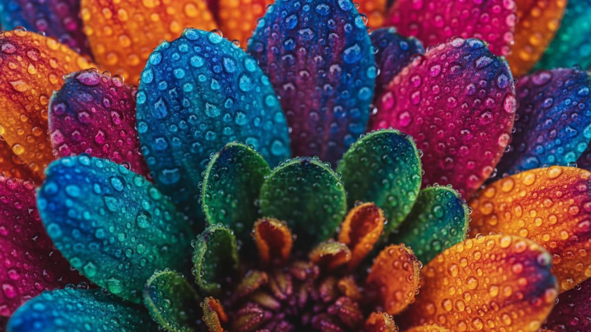 macro gros plan pétales de fleurs gouttes de rosée texture fond ecran vif macro