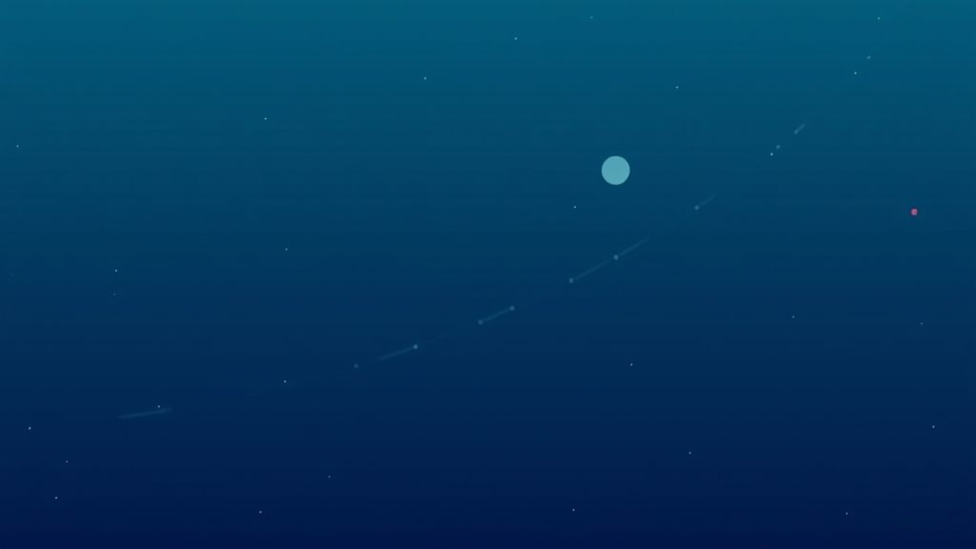 étoiles à gradient minimaliste spacieux orbitant des planètes fond d'écran épuré ambiance technologique cool