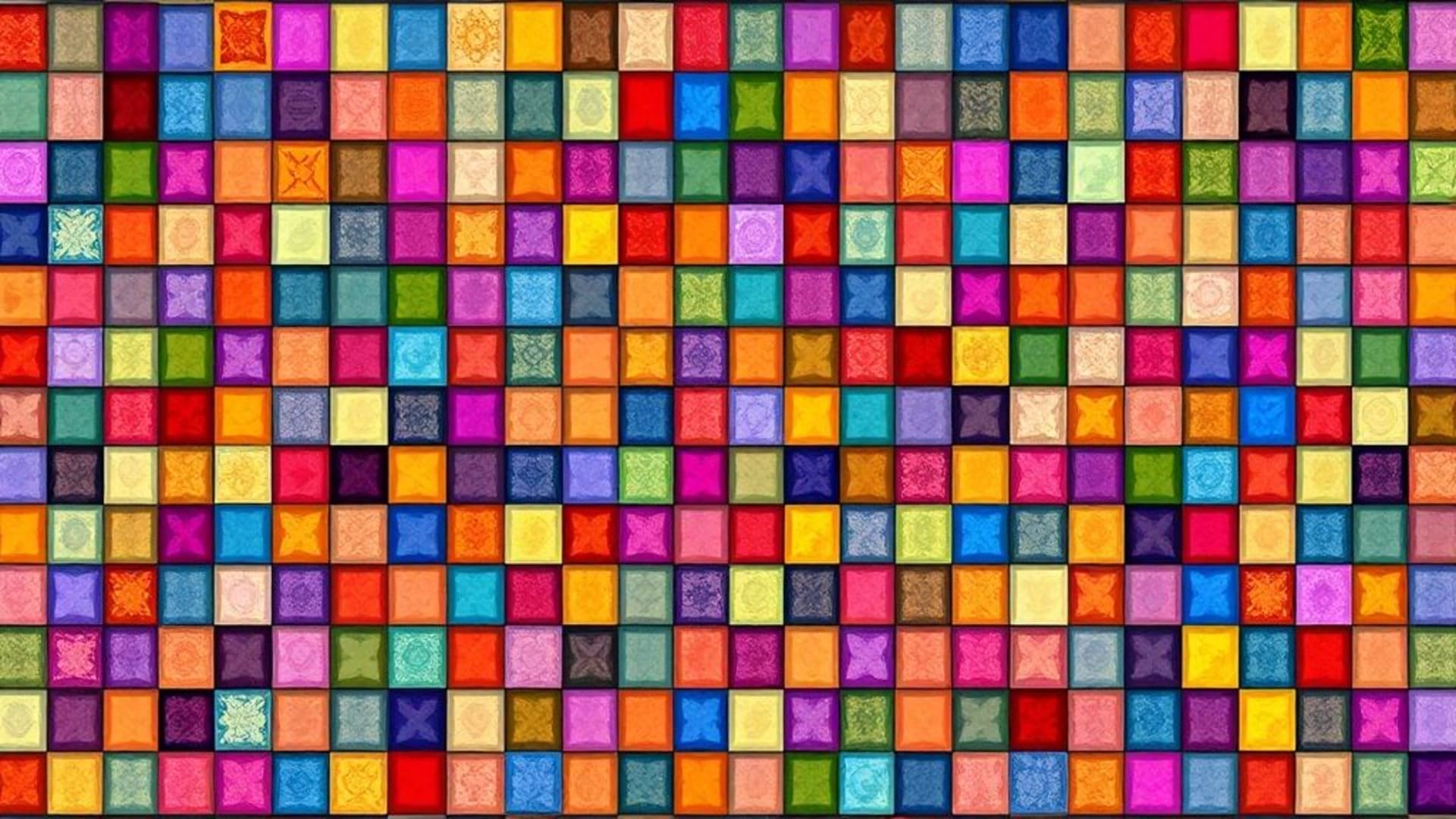 mosaïque numérique carrelage mosaïque motifs abstraits couleurs vives fond ecran moderne artistique