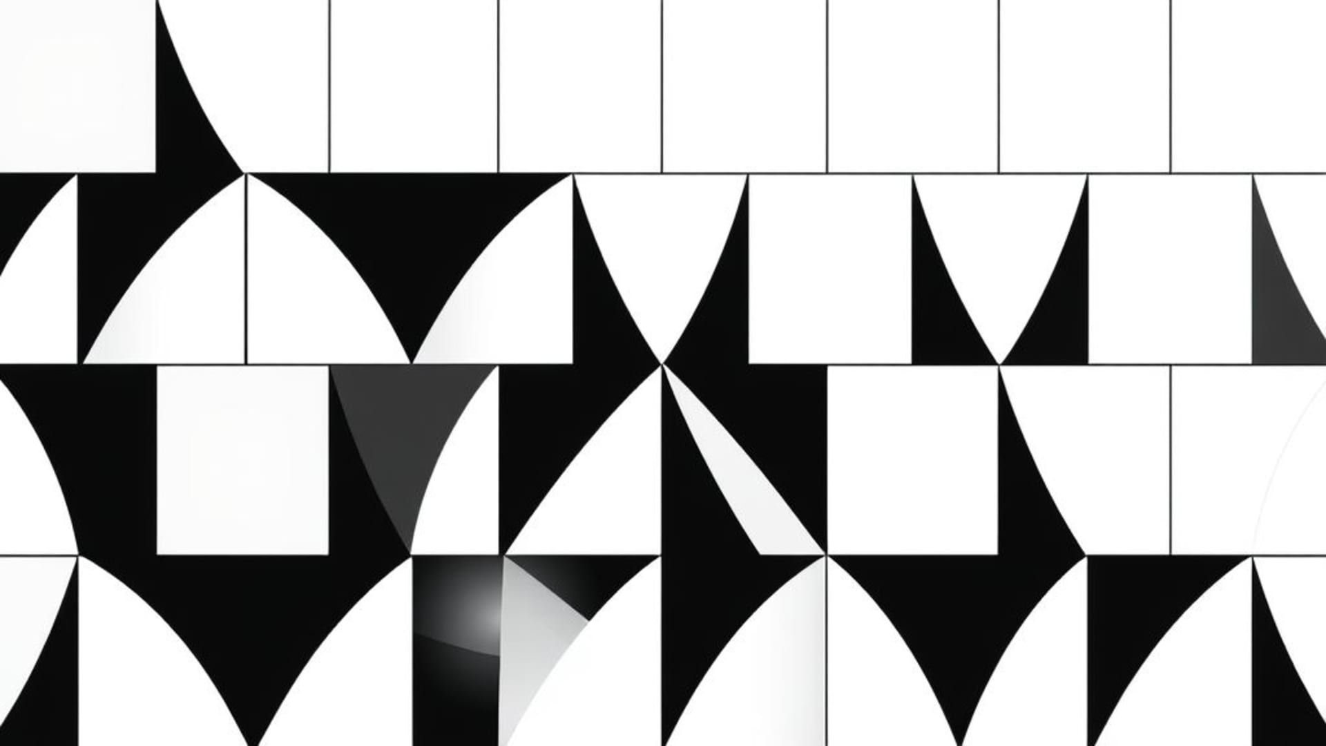 géométrique minimaliste tracé linéaire motif tessellation grille symétrie monochrome noir et blanc abstrait moderne fond ecran modulaire formes numérique épuré chic