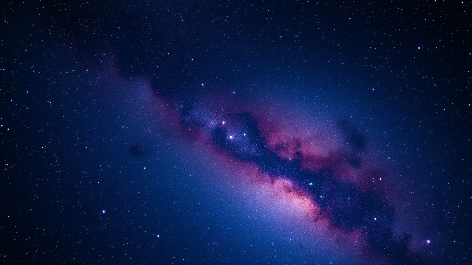 ciel étoilé nuit étoilée galaxie céleste fond ecran bleu profond violet nébuleuse scintillante
