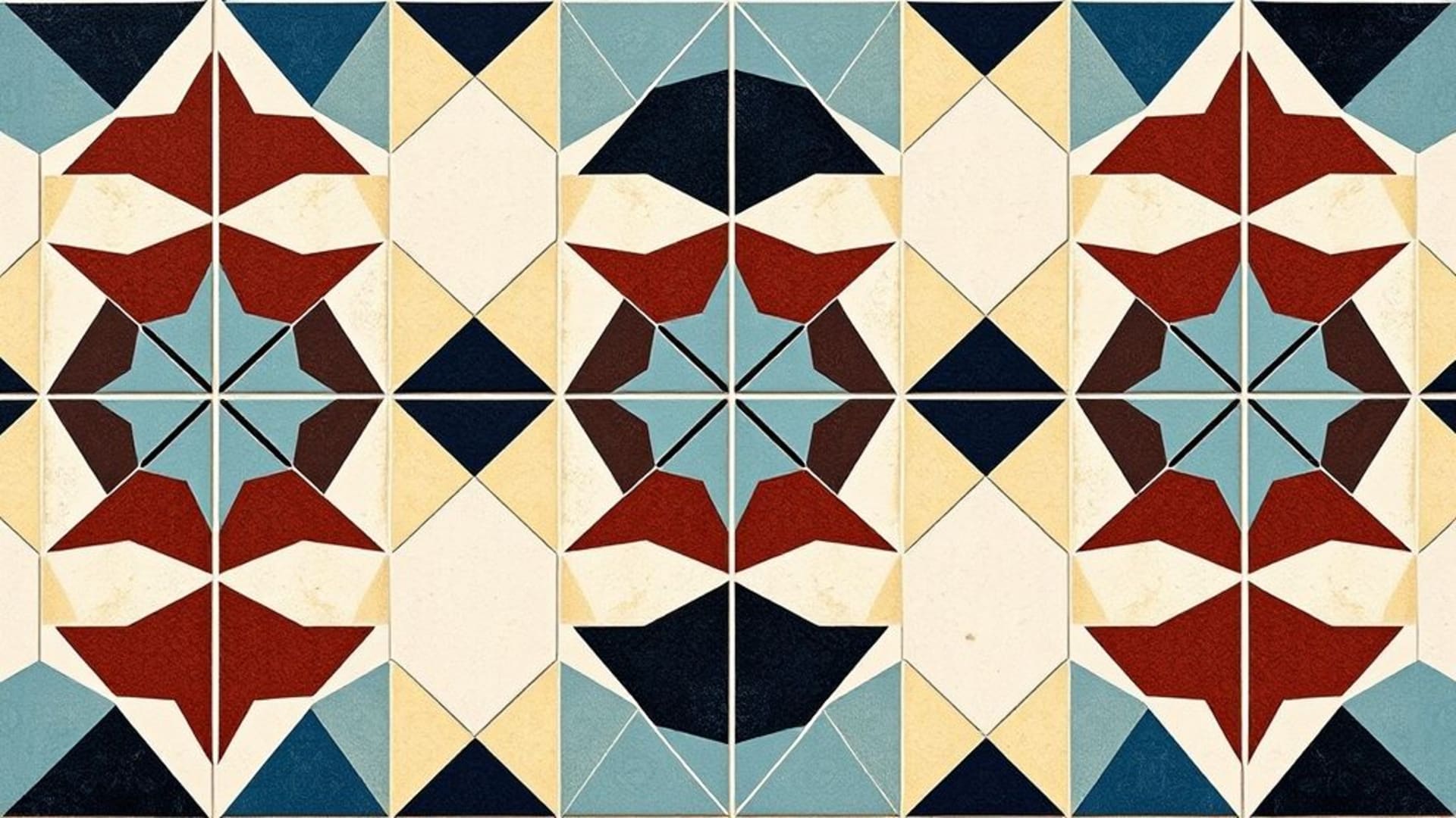 motif de mosaïque en tessellation géométrique fond ecran aux couleurs vives moderne minimaliste