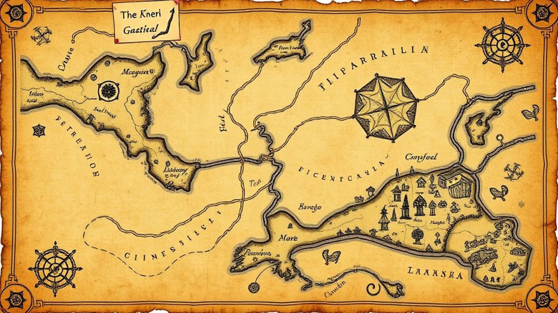 carte fantasy fantaisiste parchemin vieux monde fond ecran fantasy trésor quête
