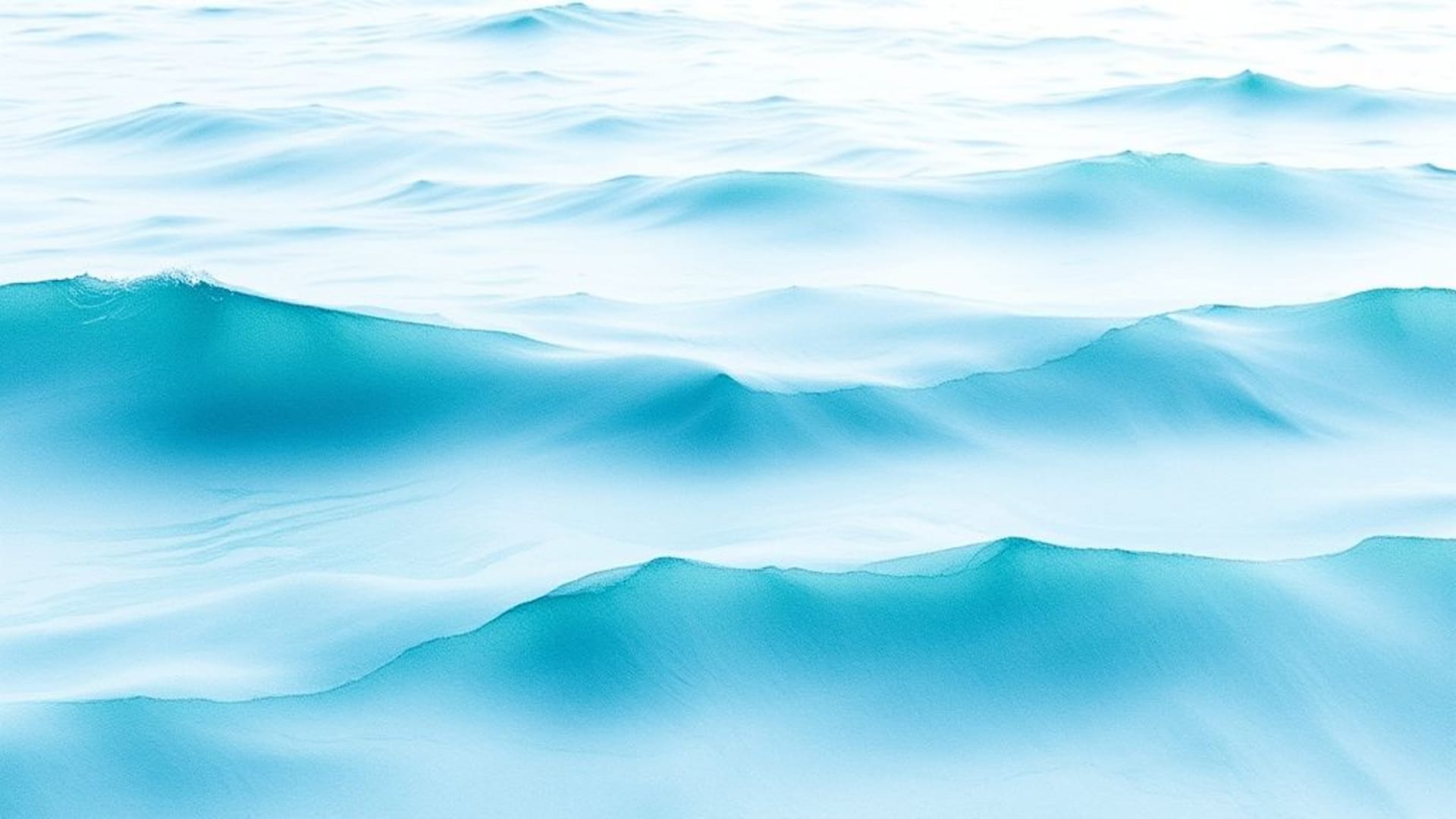vague d'océan à l'aquarelle aux teintes pastel douces ambiance Paisible fond ecran apaisant