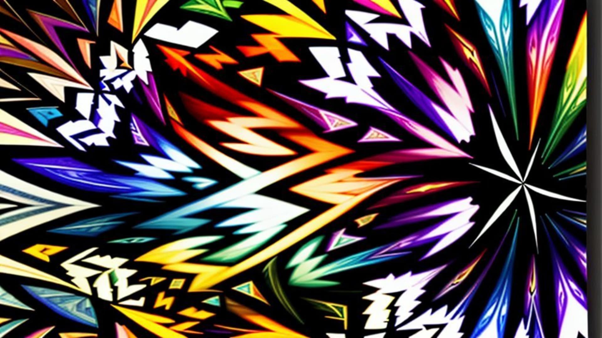 Motifs géométriques guillochés fractals symétrie kaléidoscopique fond ecran abstrait design orné de luxe
