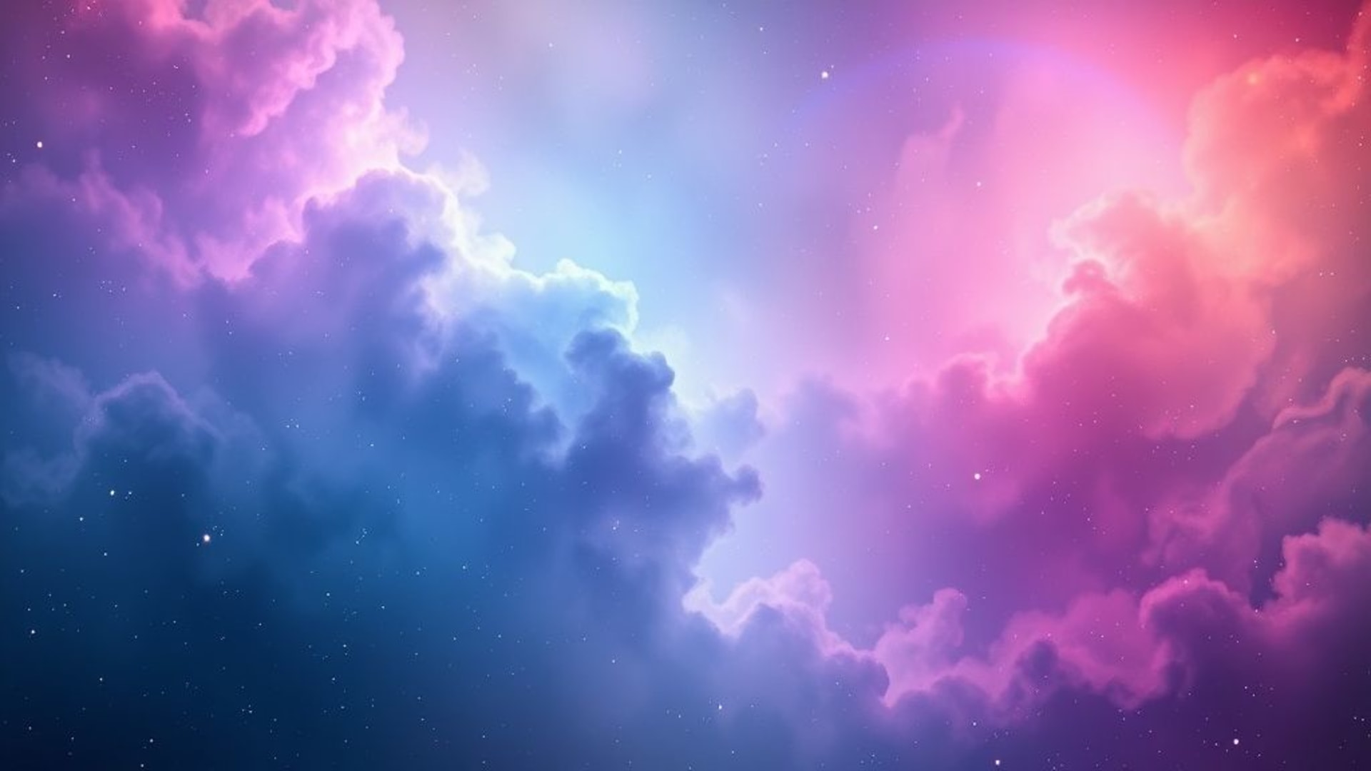 art de nébuleuse spatiale onirique coloré en dégradé avec éclaboussures cosmique en 3D