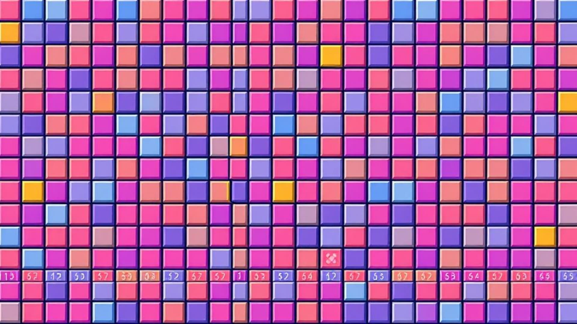 arrière-plan murale de grille de carreaux colorés en pixel art de jeu vidéo rétro 8 bits